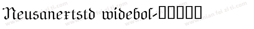 Neusanextstd widebol字体转换